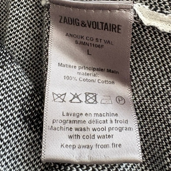 Zadig & Voltaire Paris is for Lovers sweater Size L EUC - Picture 13 of 13